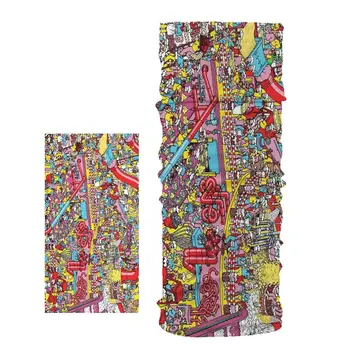 

2020 Cartoon Pattern Head/Face/Mask/Neck Bandana Scarf Dual-use Magic Tube HeadScarf Cycling Outdoor Sport Headwear Turban