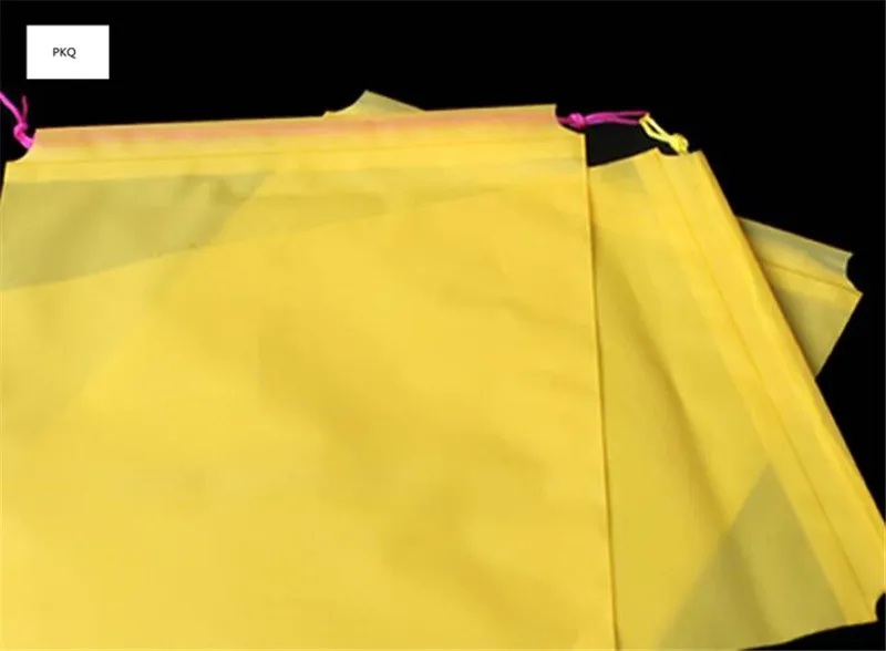 Желтый матовый EVA Drawstring Чехол дорожная сумка для хранения Портативная сумка для хранения одежды багажные сумки водонепроницаемая сумка для одежды сумка для обуви