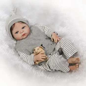 

Nicery 22inch 55cm Bebe Reborn Doll Hard Silicone Boy Girl Toy Reborn Baby Doll Gift for Children Baby Doll RD55Z060BOF