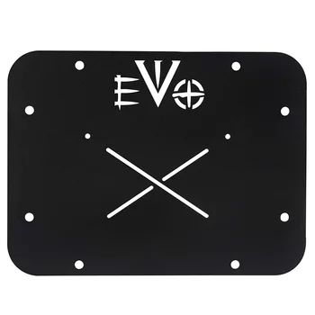 

Car Spare Tire Carrier Easy Install Practical Exterior Tailgate Vent Plate Cover Stamp Metal Black Durable EVO Type For Jeep Jk