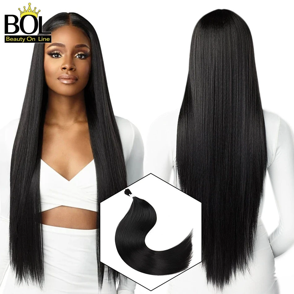 28'' Long Straight Hair Ice Organic Protein Silky Level A+ Synthetic Hair  Bulk Natural Blonde Japanese Braiding Hair Extensions - Synthetic Bulk Hair(for  Black) - AliExpress