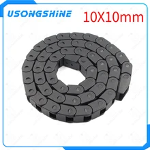 Тянущаяся цепь L1000mm цепи передачи 10x10 мм кабельная проволока несущая с концевыми соединителями для станков с ЧПУ 10*10 мм