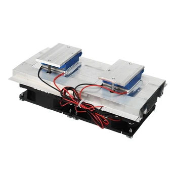 

12V 144W Mini Fish Tank Chiller Semiconductor Refrigerator Dual-core Chiller for 5 Liter Fish Tank Aquarium Cooling Module