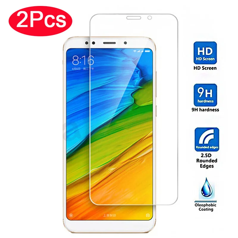 2 шт. закаленное стекло для Xiaomi Redmi 5 Plus Note 5a 5pro защитное Защита экрана Ksiomi Not plus