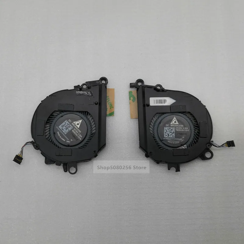 A pair of fans Процессор графического процессора вентилятор для ноутбука hp 1" Призрак X360 13t-ae000 серии охлаждающий вентилятор L04885-001 L04886-001 ND55C03-17D16-17D17 - Цвет: A pair of fans