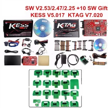 

Full Set Ktag 7.020 KESS V2 5.017 V2.53 V2.47 Red PROBE 22 PCS ECU Chip Tuning Tool K-TAG V7.020 KESS V5.017 Master On