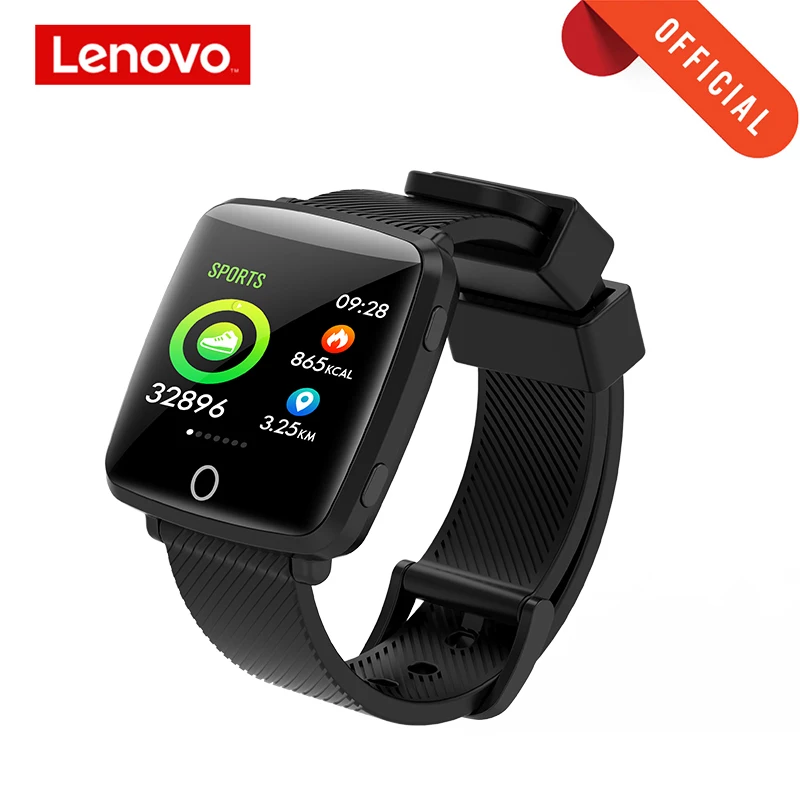 

Lenovo Watch Sport Smart Wristband 1.3 Inch 2.5D IPS Screen IP68 Deep Waterproof Weather Display Heart Rate Monitoring Watch