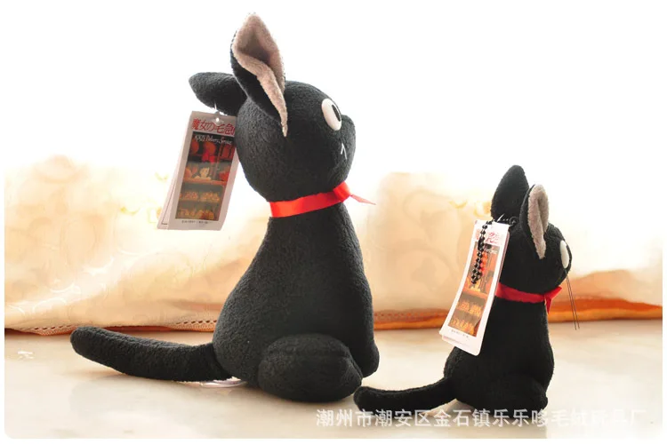 Большой размер Jiji Cat Studio Ghibli Hayao Miyazaki Kiki's Black Jiji Плюшевые игрушки Куклы Kawaii Черный кот Кики мягкие игрушки для детей