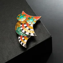 Lan hao, японская, корейская мода, элегантная, славная, персонализированная и креативная, универсальная, милая, масляная капля, Сова, брошь, аксессуары