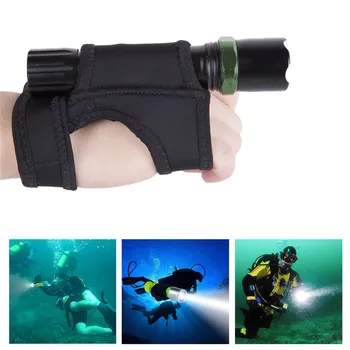 

Multi Functional Diving Flashlight Holder Gloves 600D Nylon Portable Adjustable Wrist Hand Wrap Strap Hunting Accessories
