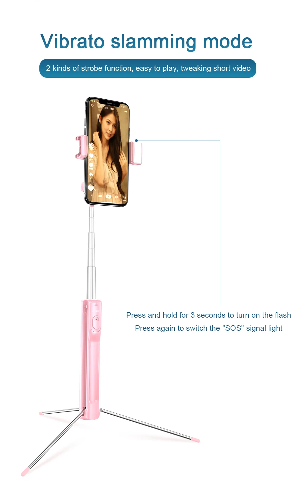 Suporte de Transmissão ao Vivo do Telefone Auto com Tripé Móvel Multifuncional Bluetooth Temporizador Foto Lâmpada Preenchimento 2021 A21a18a17 15 Suporte p/ celulares