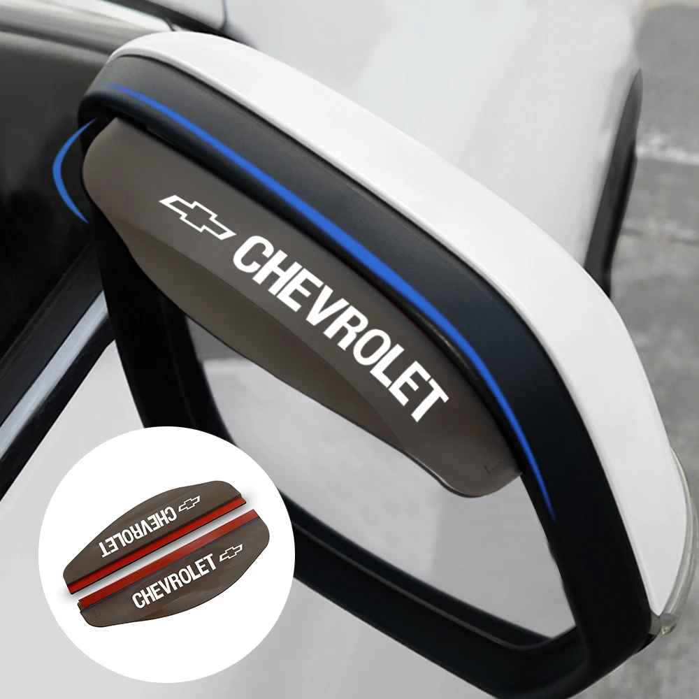 2pcs Car Rear View Mirror Sticker Rain Eyebrow Styling for Chevrolet Cruze Captiva Lacetti Spark Aveo Orlando Epica Camaro | Автомобили и