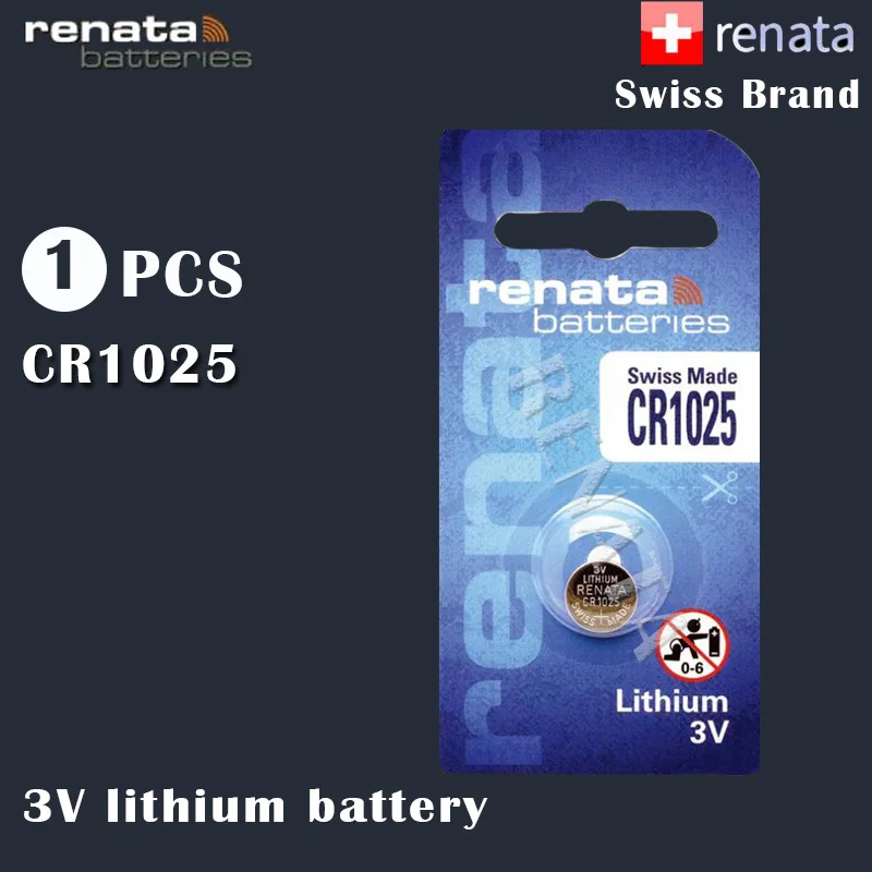 1 шт./лот оригинальная литиевая батарея renata CR1025 3 в для часов стоп сигнала
