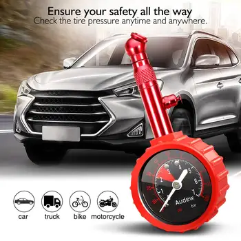 

AUDEW Tire Pressure Gauge 0-100 PSI Heavy Duty Accurate Air Pressure Tire Gauge for Car SUV Truck Motorcycle Bicycle Tyre Gauge