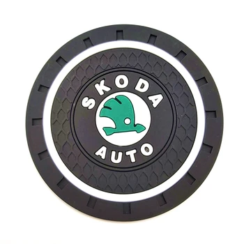 

1pcs Car mat STICKER Case For skoda octavia fabia rapid yeti superb octavia a 5 a 7 2 emblems Auto Accessories