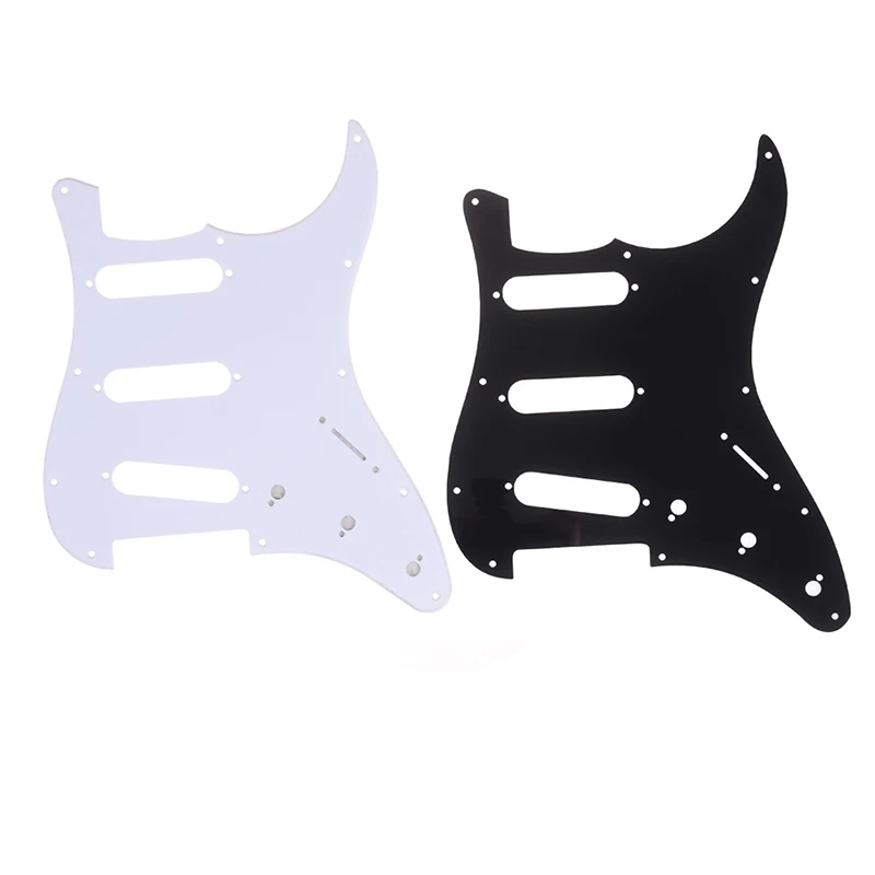 Гитара Pickguard 3 слоя электрогитара Scratch пластина для Strat Stratocaster черные инструменты