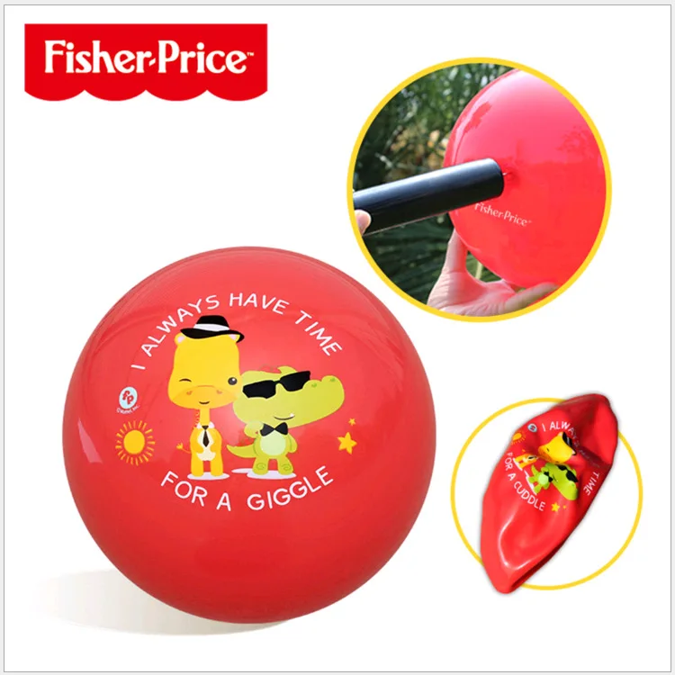 Fisher-Price подлинный товар уполномоченный гироборд с колесами 8 дюймов Пай осенняя и зимняя/резиновый мяч и надписью «Love» для экологически чистый ПВХ игрушечный шар для детей Trai