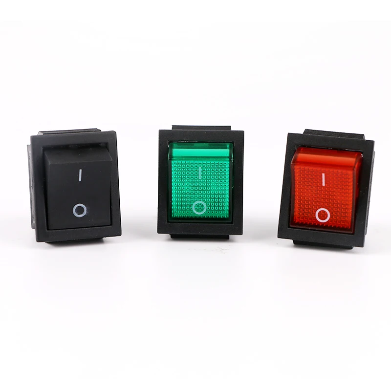 

KCD4 Rocker Switch ON-OFF 2 Position 4 Pins / 6 Pins Electrical equipment With Light Power Switch 16A 250VAC/ 20A 125VAC