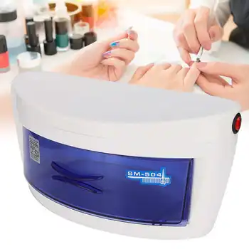 

Professional Nail Art Sterilizer Box UV Ozone Disinfection Cabinet EU/US Plug Nail Art Tool Cleaner Box Manicure Tools Accessory
