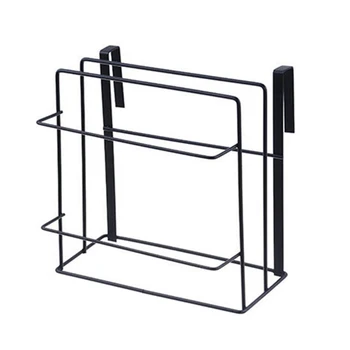 

Double Layer Iron Kitchen Cabinets Shelf Chopping Board Storage Rack Shelves Kitchen Holder Rack Free Drilling black