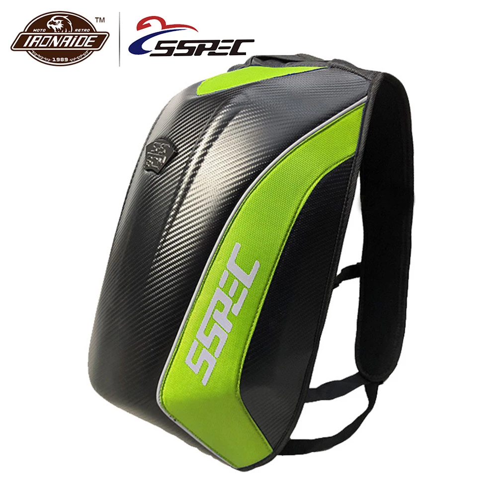 

SSPEC Motorcycle Backpack Carbon Fiber Motorcycle Bag Riding Bag Moto Backpack Rider Motorcycle Waterproof Hard Shell Moto Bags