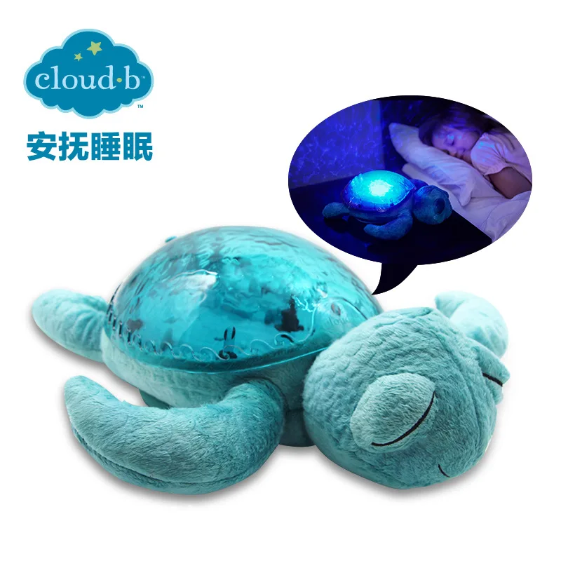 

Cloudb Sleep Turtle Oceans Projection Lamp Infants Wave Night Light Baby Pacify Have Unisex Plush Toys
