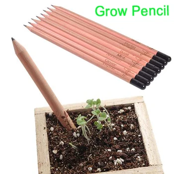

8PCS Idea Germination Pencil Set To Grow Pencil Sprouted Pencil Mini DIY Desktop Potted Plant Pencil Grow Pencil DIY Desk Plant