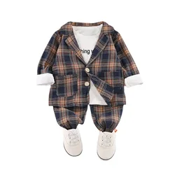 Vêtements de sport décontractés en coton pour enfants, nouvelle collection printemps automne pièces/ensembles pour bébés garçons et filles, t shirt et pantalon 3 