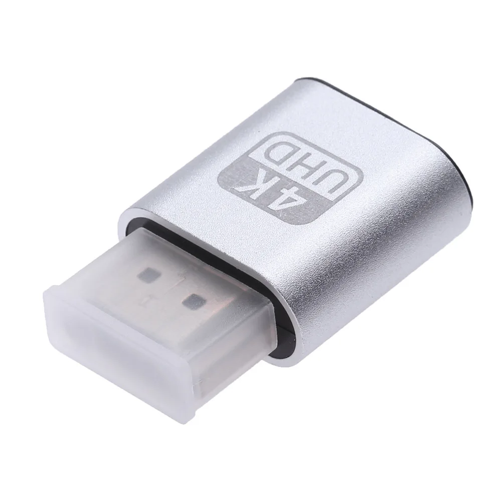 1pc / 2pcs HDMI-compatible Virtual Display Adapter 1.4 DDC EDID Dummy Plug Video Card Mining Rig Emulator for BTC ETH Miner virtual display adapter