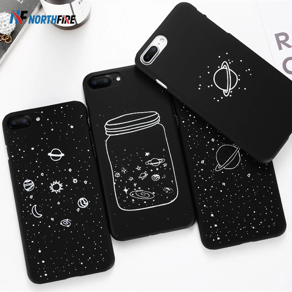 

NORTHFIRE Starry Sky Case For iPhone 6 7 8 X Xs Max XR Hard PC Phone Case For iPhone 6 6s Plus 5 5S SE Back Cover Funda Coque