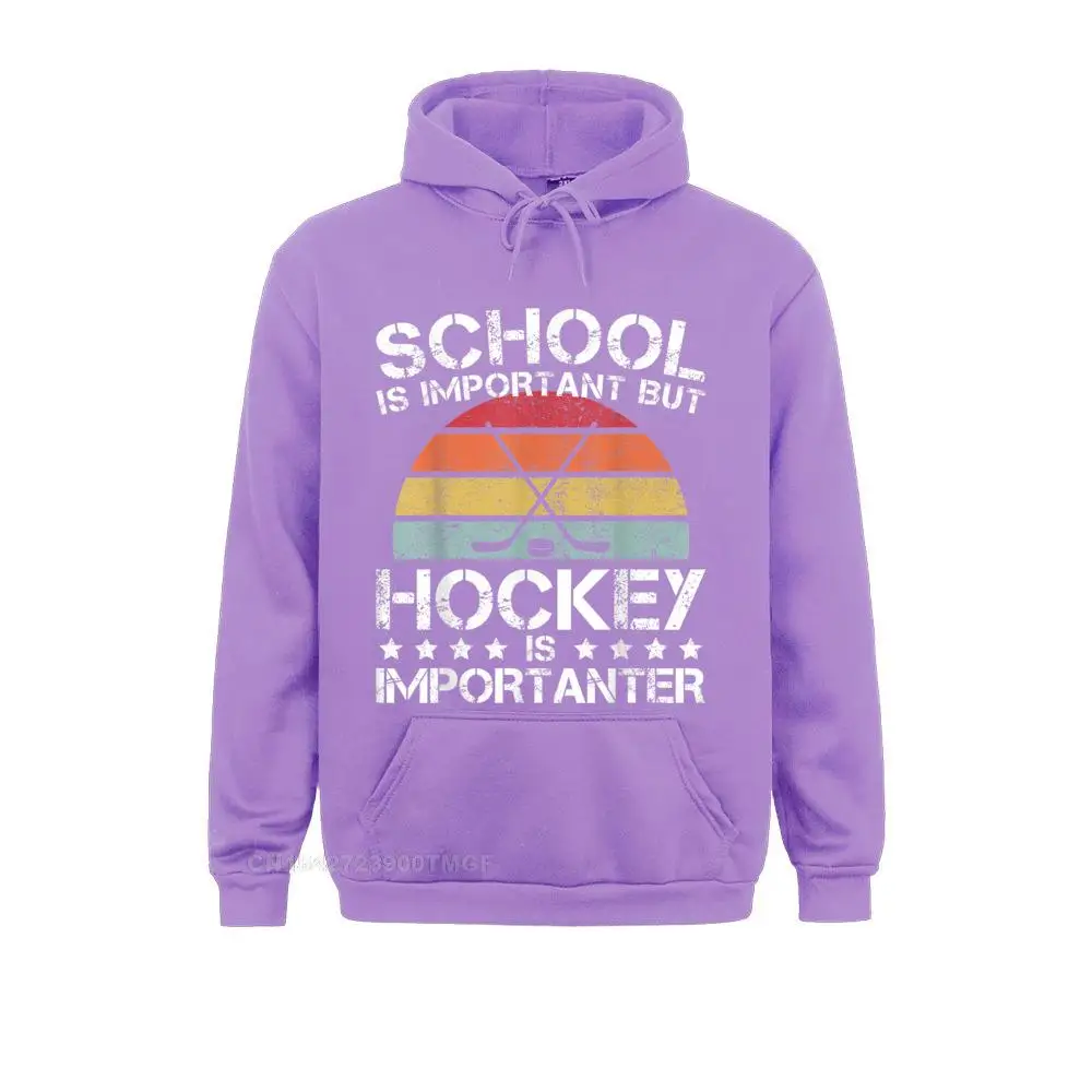 Hoodies Clothes School Is Important But Hockey is Importanter Ice Hockey T-Shirt__18022 Fall Long Sleeve  Men Sweatshirts Printing Dominant School Is Important But Hockey is Importanter Ice Hockey T-Shirt__18022purple