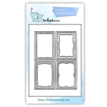 

YaMinSanNiO Frame Dies Rectangle Metal Cutting Dies for DIY Scrapbooking Craft Card Embossing Die Cut New Template 2019