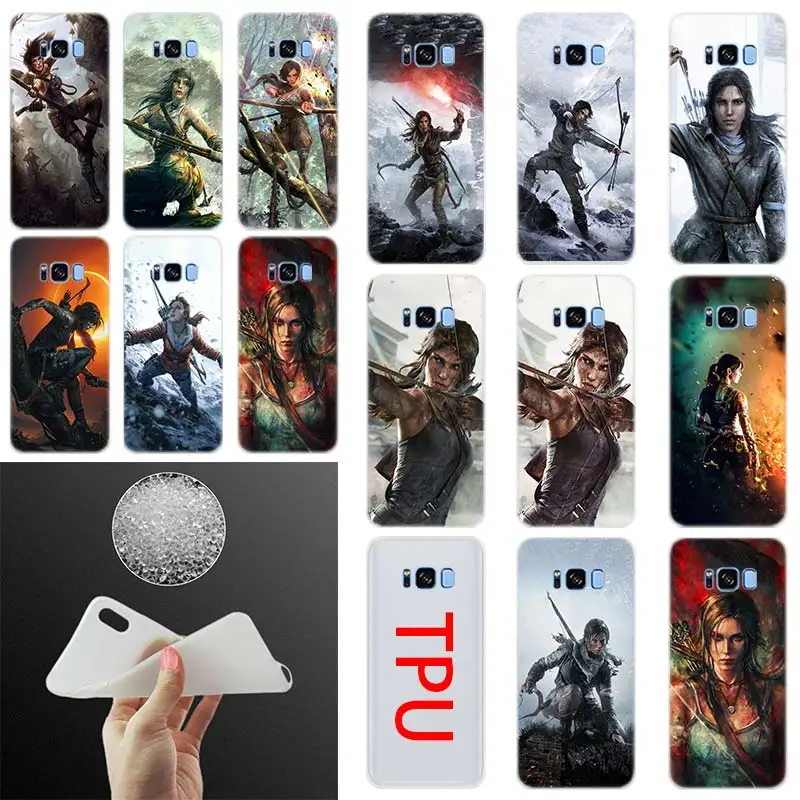 tomb raider ps4 sticker Soft Silicone Case For Samsung S21 S20 S11 Ultra S10 S9 S8 Plus lite E S7 Edge 5G fe | Мобильные телефоны и