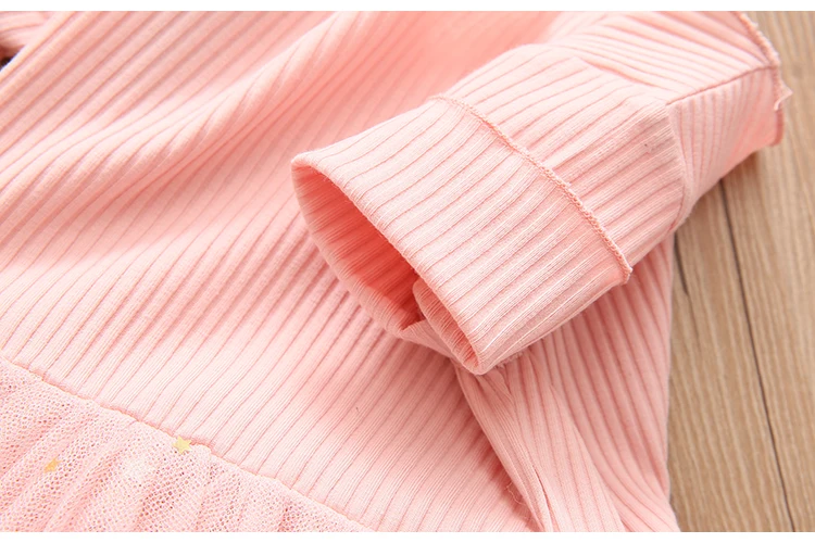 DETAILS ON SLEEVE Twirl Tulle Cotton Dress