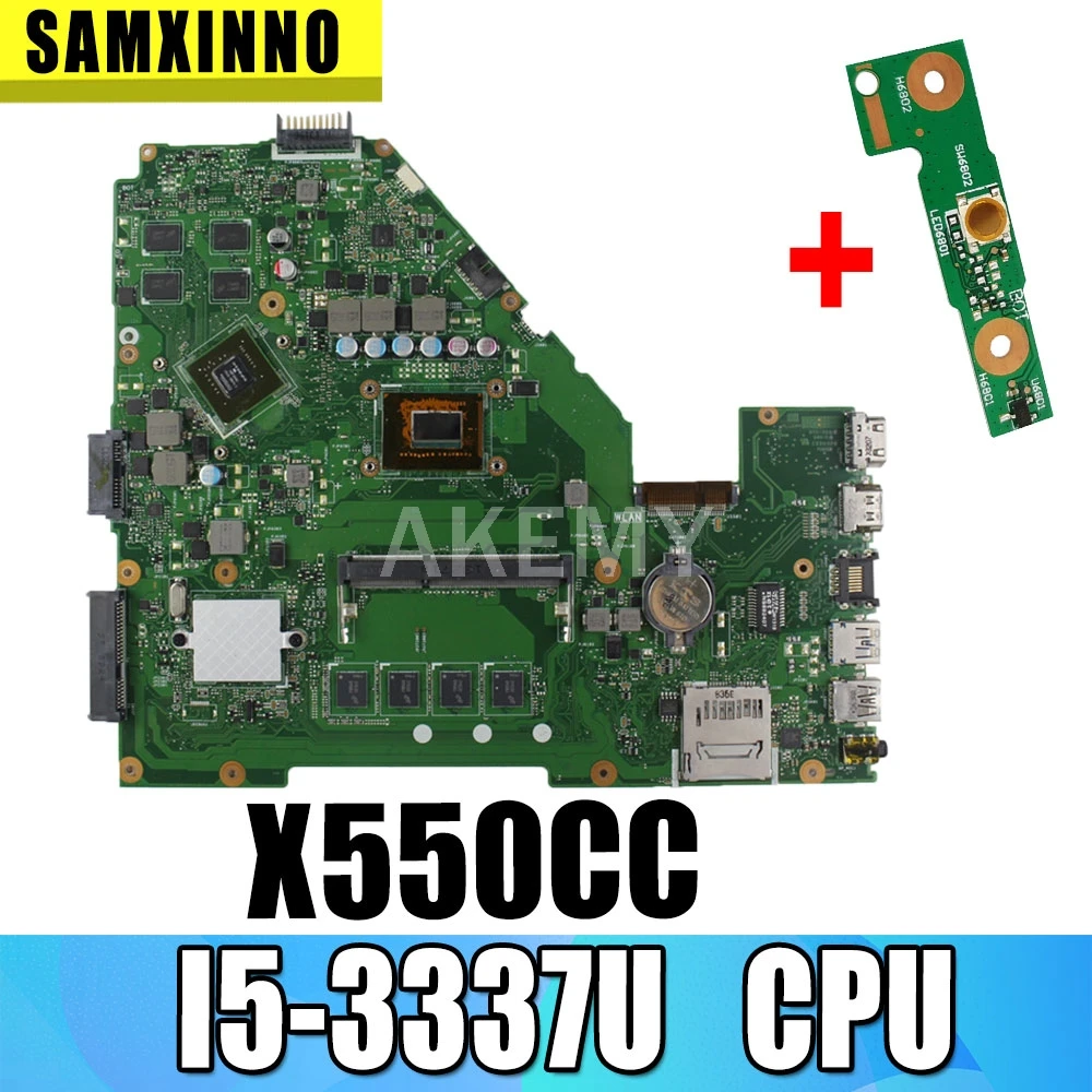 Материнская плата X550CC 4G I5-3337/3317U для Asus X550CL материнская ноутбука системная тест
