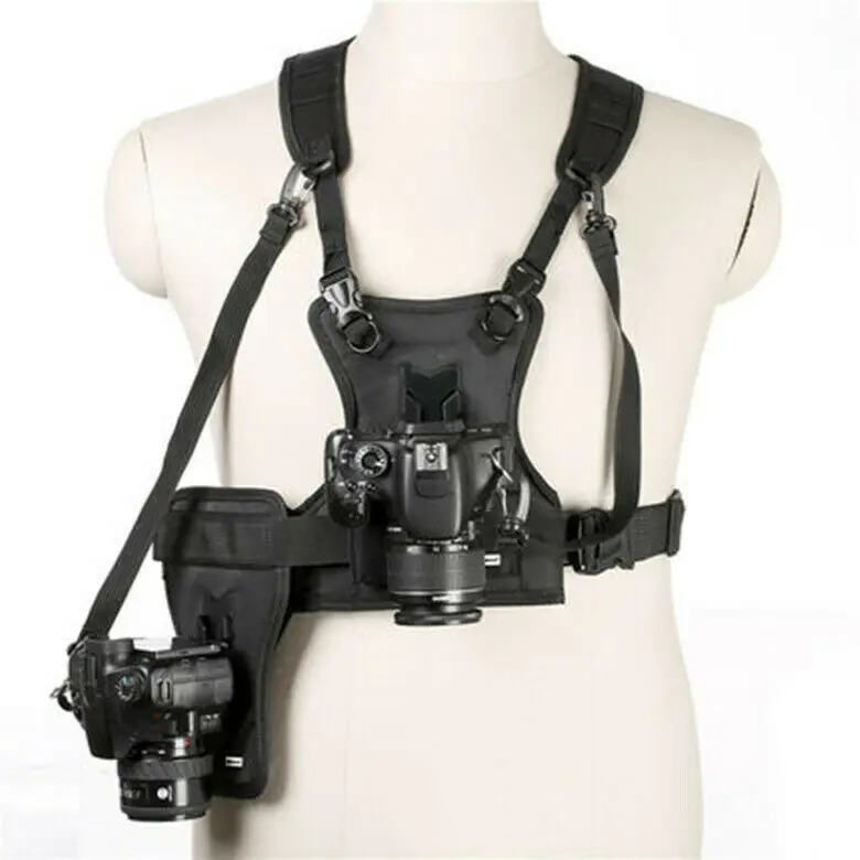 DSLR camera Shoulder strap double Camera vest /strap with buckle for