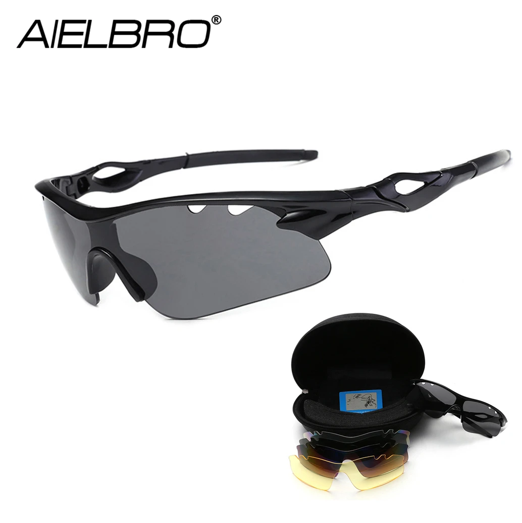 

AIELBRO Polarized Sunglasses TAC Lens Outdoor Fishing Hiking Sports Mountain-Bicycle Eyewear Driving Bike Sun Glasses UV400