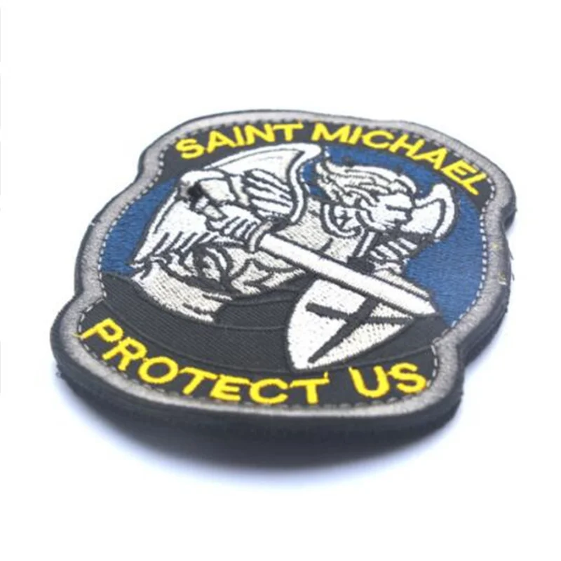 Cheerleading-souvenirs-Saint-Michael-Protect-Us-Patches-Military-Combat-Badge-3D-Embroidered-Applique-Army-Armband-Patch (4)