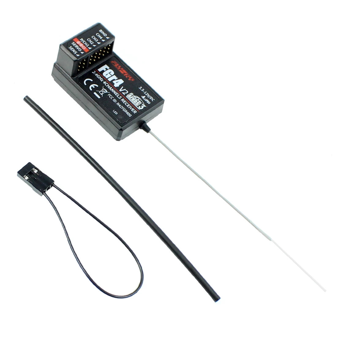 Flysky FGR4 FGR4S FGR4P Single Antenna Receiver AFHDS 3 PPM//IBUS//PWM For Flysky