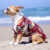 Лето Pet Печатная Одежда Для Собак Цветочные Пляжная Рубашка Куртки Собака Пальто Щенок Костюм Кошка Весенняя Одежда Домашние Животные Наряды