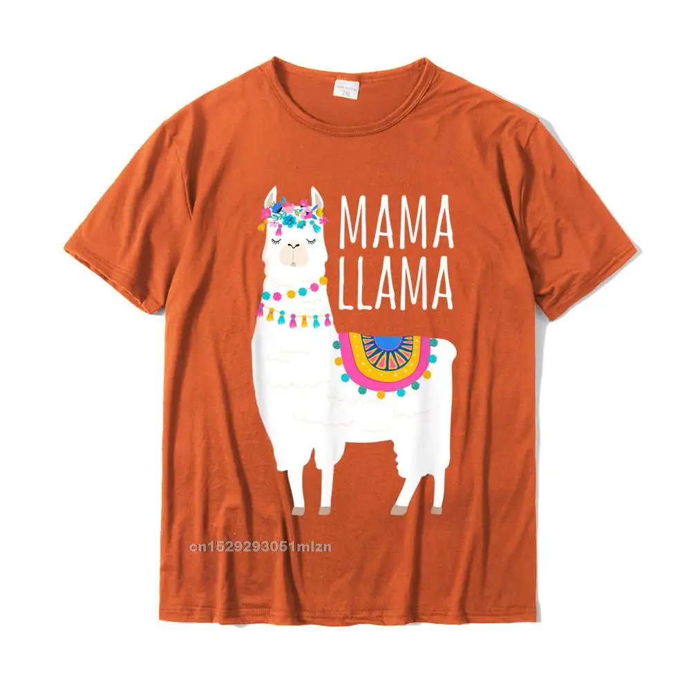 Print All Cotton Men Short Sleeve Tops Shirts Party Summer T Shirts Casual Tee Shirt 2021 New Round Collar Free Shipping Mama Llama Shirt for Women T-Shirt__5071 orange