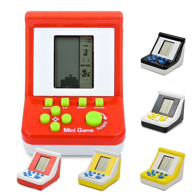 

Hot Selling Mini Console Game Machine Children's Handheld Nostalgic With Keychain Tetris Video Game Console Children Gifts