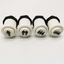 50 шт. Кнопка американского стиля 1& 2& 3& 4 плеера кнопочный переключатель белого цвета для аркадной консоли шкаф JAMMA машина