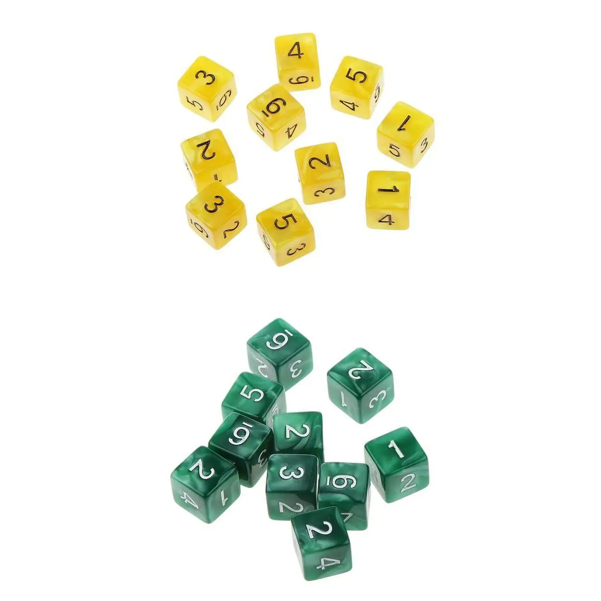 20Pcs 16mm Six Sided Dice D6 Square for Playing Dungeons D&D TRPG Game Toys