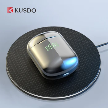 

KUSDO TWS Wireless Headphones Led HiFi Stereo Earbuds Bluetooth Earphone Headset For Android iOS PK air 3 pro i9000 airpodding 2