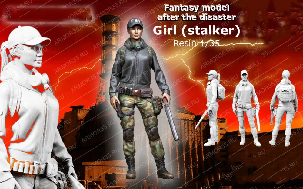

1/35 Resin Model Building Kit Figure Bai Lang