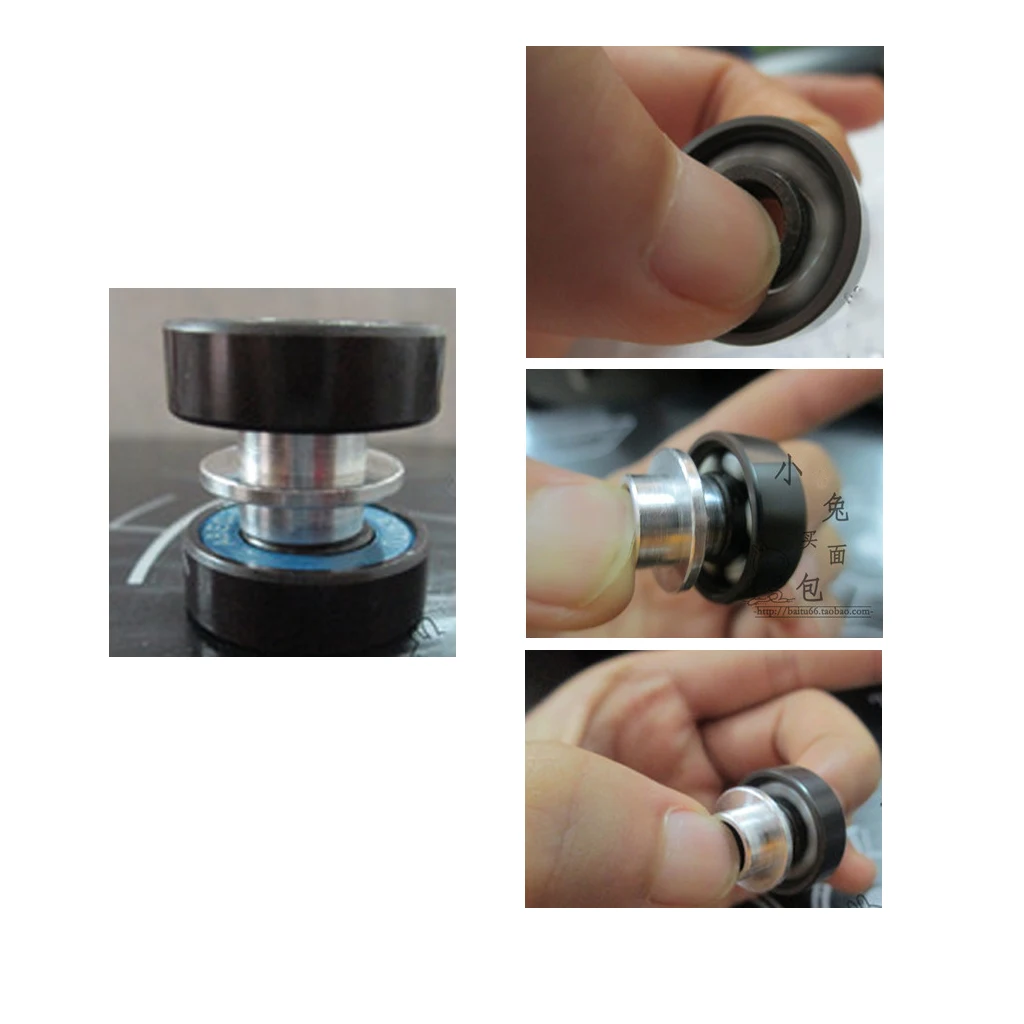 8pcs Heavy Duty Aluminum Alloy Gold Skating Flying Spacer Bushing Inline Roller Skates Bearing Sleeve Tool
