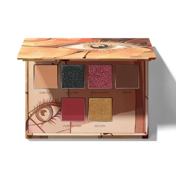 

Fashion eyeshadow palette 6 colors matte eyeshadow palette glitter eye shadow makeup nude makeup set