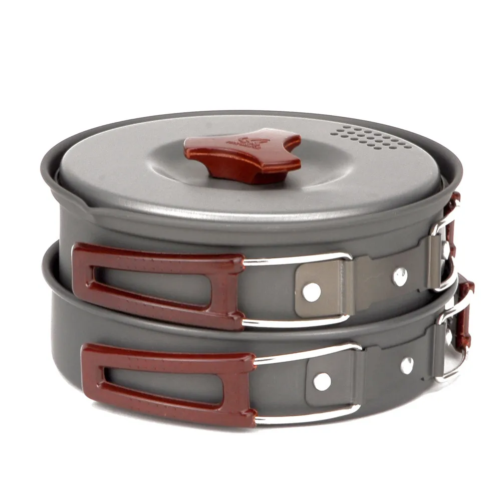 

Portable Foldable Climbing Outdoor Kitchen Camping pot 1-2 Persons Set Be Cocina Cutlery Panelas Camp Cooking Cookware Picnic
