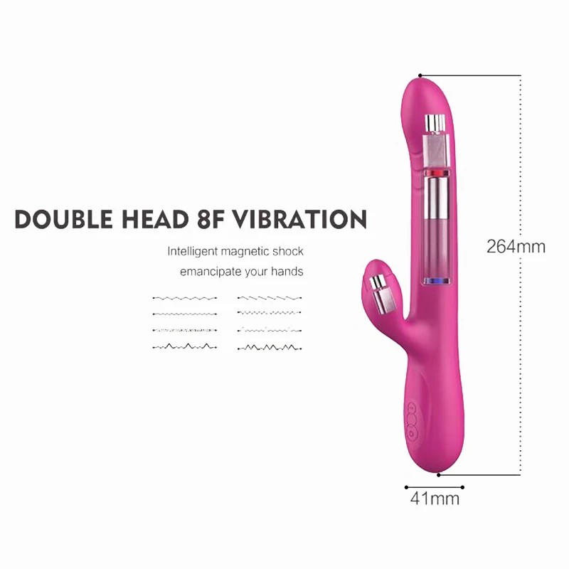Секс игрушки для женщин G Spot Дилдо Вибратор двойной вибрации силиконовый